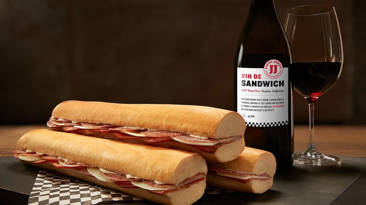 Jimmy John’s Debuts Pinot Noir to Promote 'The Frenchie' Sandwich Jimmy John’s Debuts Pinot Noir to Promote 'The Frenchie' Sandwich