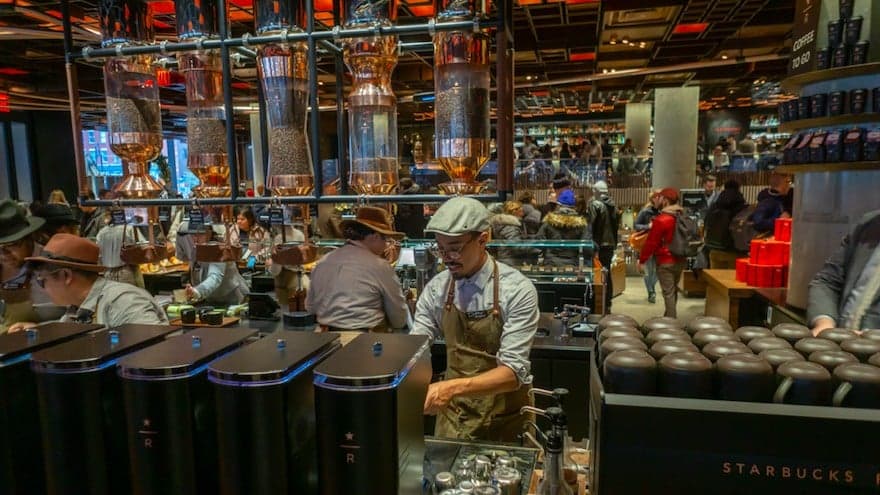Freshly Brewed: Starbucks Unveils Its 23,000-Sq-Ft. New York City Roastery Freshly Brewed: Starbucks Unveils Its 23,000-Sq-Ft. New York City Roastery