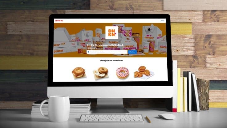 Dunkin' Partners with Grubhub for Nationwide Delivery Dunkin' Partners with Grubhub for Nationwide Delivery