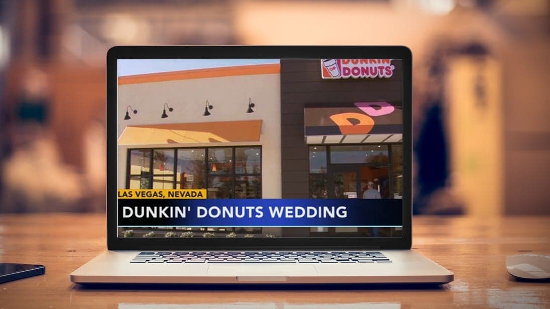 Dunkin' Wedding: Donut Chain to Hold Las Vegas Chapel Nuptials on Saturday Dunkin' Wedding: Donut Chain to Hold Las Vegas Chapel Nuptials on Saturday