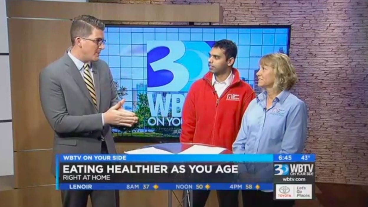 WBTV- Charlotte, North Carolina: Right at Home Offers Tips to Eat Healthier as You Age WBTV- Charlotte, North Carolina: Right at Home Offers Tips to Eat Healthier as You Age