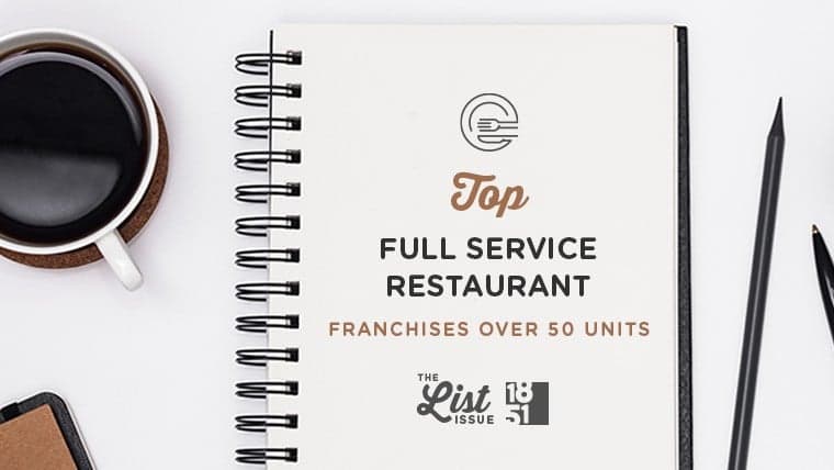 Top Full-Service Restaurant Franchises Over 50 Units Top Full-Service Restaurant Franchises Over 50 Units