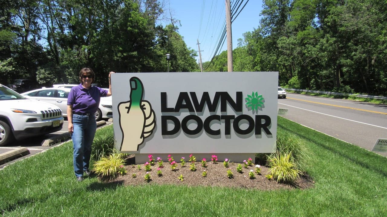 Lawn Doctor Franchisee Cathi DeBurger Couldn’t Be Happier To Be Outside the Office Lawn Doctor Franchisee Cathi DeBurger Couldn’t Be Happier To Be Outside the Office
