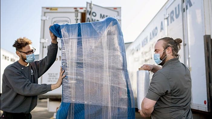 70-Year-Old Military Burial Flag Saved by TWO MEN AND A TRUCK Mover 70-Year-Old Military Burial Flag Saved by TWO MEN AND A TRUCK Mover