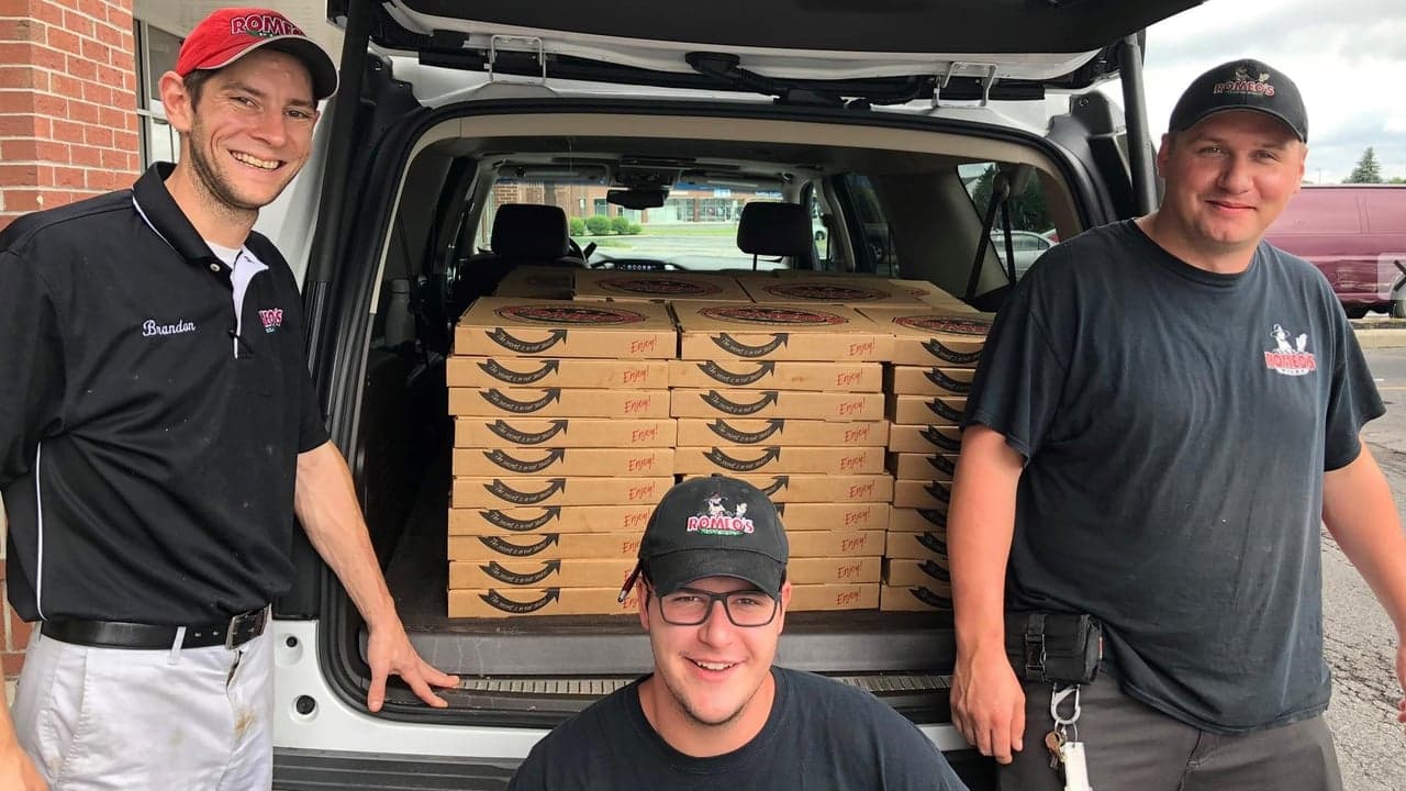 Romeo’s Pizza Announces Winner of Nameless Pizza Contest; Donates One Year of Free Pizza to Westerville Area Resource Ministry Romeo’s Pizza Announces Winner of Nameless Pizza Contest; Donates One Year of Free Pizza to Westerville Area Resource Ministry