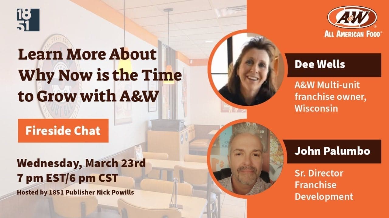 Why Now is the Time to Franchise with A&W Restaurants Why Now is the Time to Franchise with A&W Restaurants