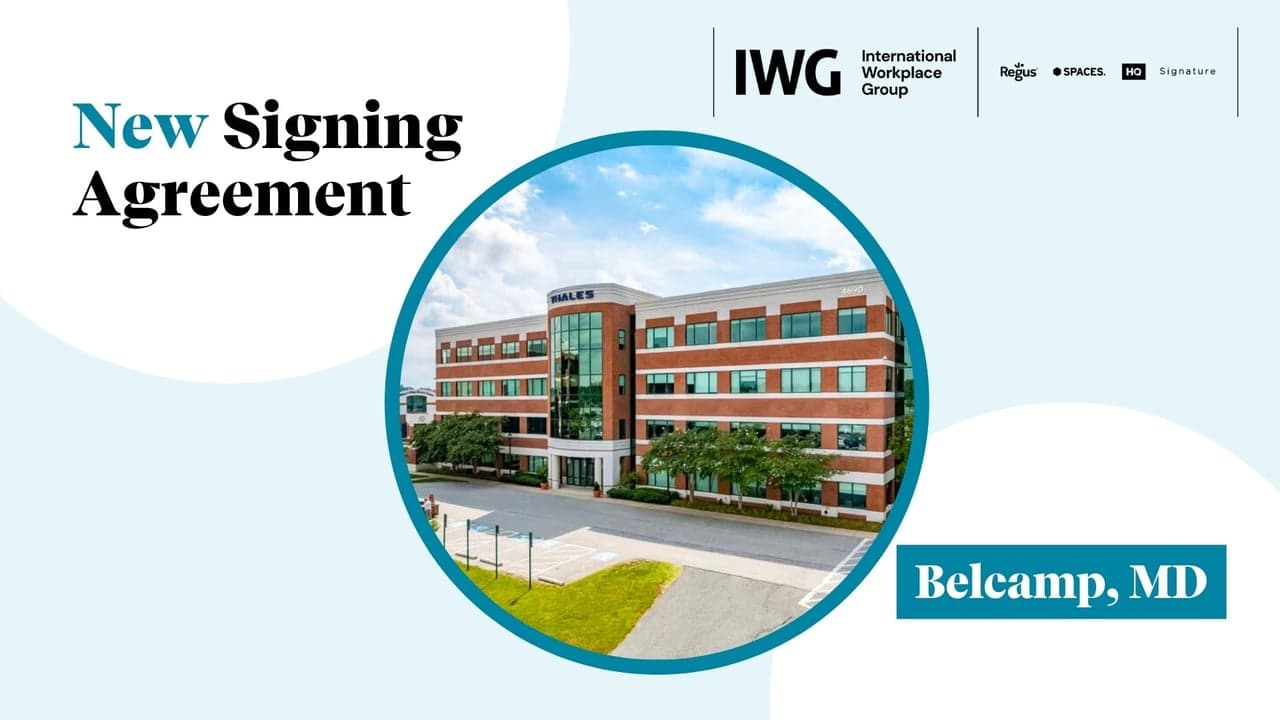 IWG Signs Agreement for New HQ Location in Belcamp, Maryland IWG Signs Agreement for New HQ Location in Belcamp, Maryland