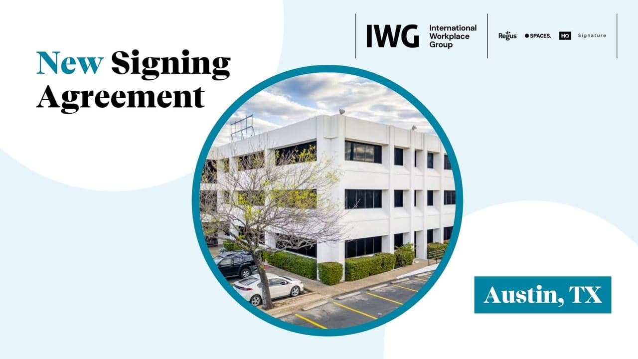 IWG Signs Agreement for New HQ Location in Austin, Texas IWG Signs Agreement for New HQ Location in Austin, Texas