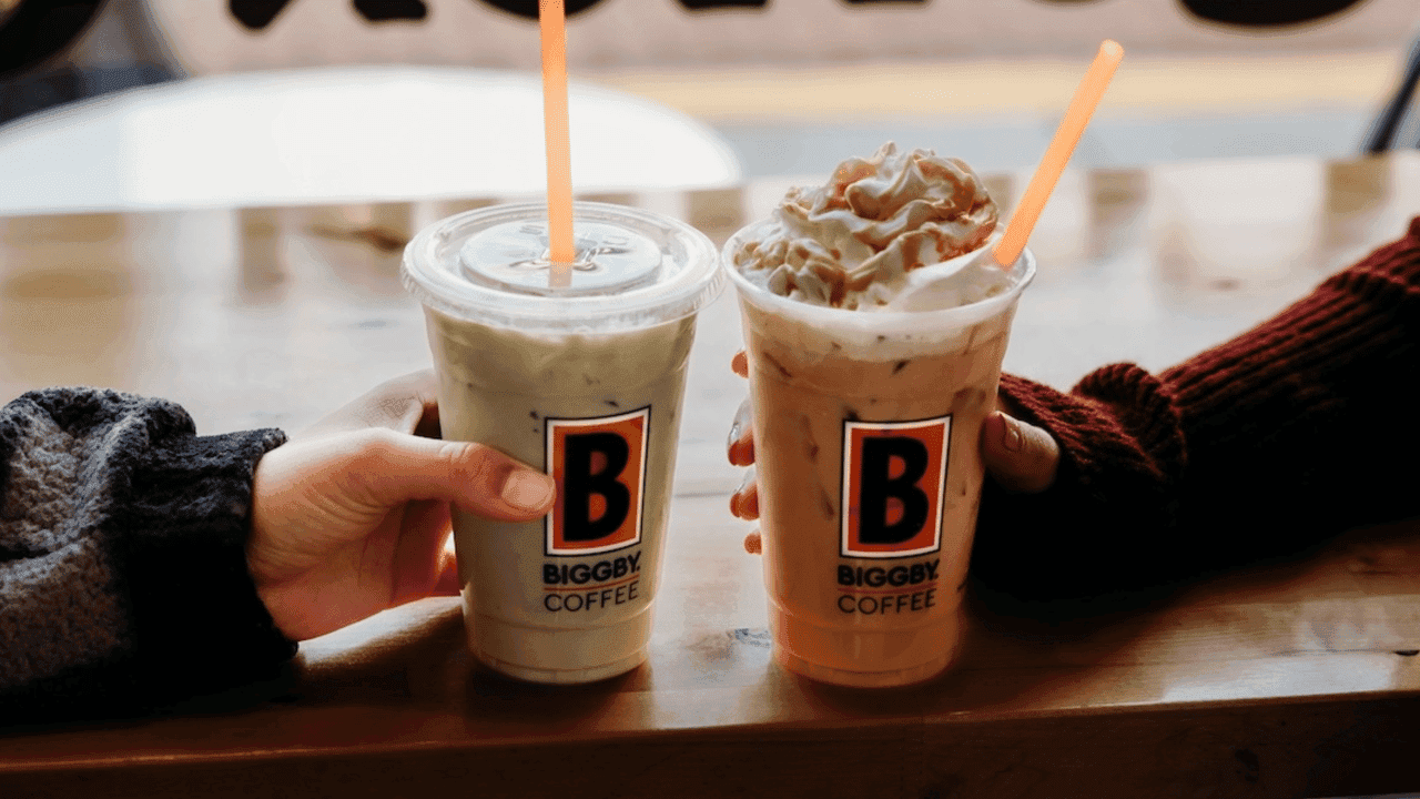 How undefined Evolved and Set New Standards photo of two BIGGBY COFFEE iced beverages