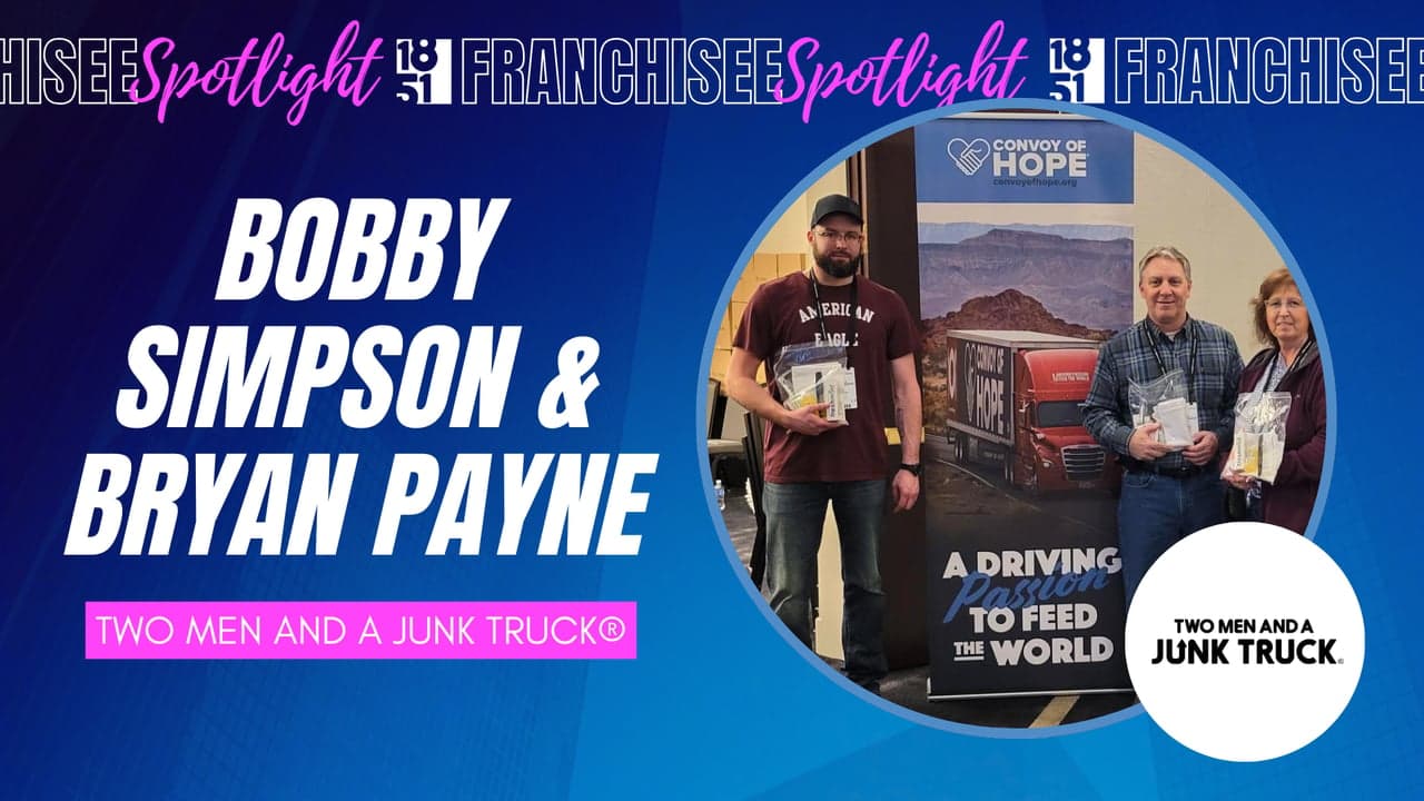 Bobby Simpson and Bryan Payne Expand Their Moving Business With TWO MEN AND A JUNK TRUCK® Bobby Simpson and Bryan Payne Expand Their Moving Business With TWO MEN AND A JUNK TRUCK®