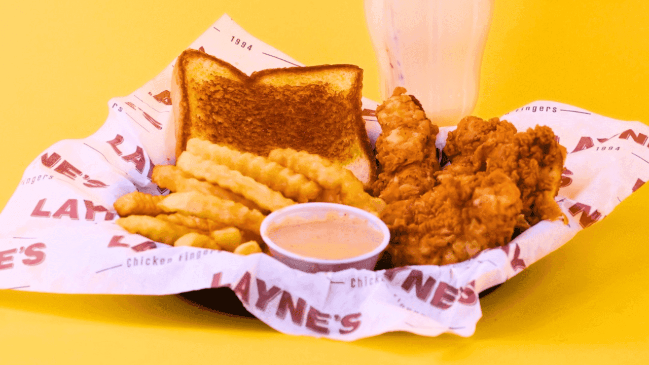 How undefined Evolved and Set New Standards image of laynes chicken the Soon to be Famous™ Texas-based chicken finger franchise