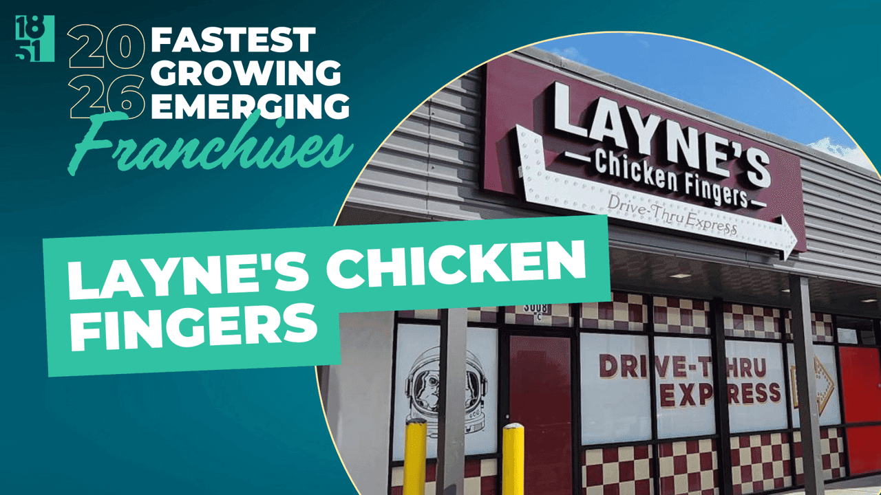 1851 Franchise’s Fastest Growing Emerging Franchises of 2026: Layne’s Chicken Fingers 1851 Franchise’s Fastest Growing Emerging Franchises of 2026: Layne’s Chicken Fingers