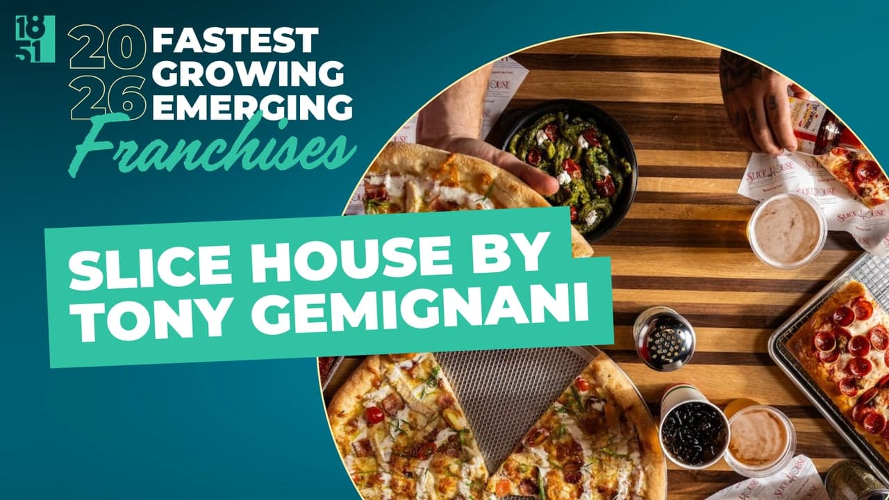 1851 Franchise’s Fastest Growing Emerging Franchises of 2026: Slice House by Tony Gemignani 1851 Franchise’s Fastest Growing Emerging Franchises of 2026: Slice House by Tony Gemignani