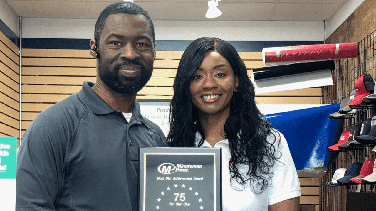 How undefined Evolved and Set New Standards Minuteman Press franchise owners Martin & Tamika Neal, Libertyville, IL.