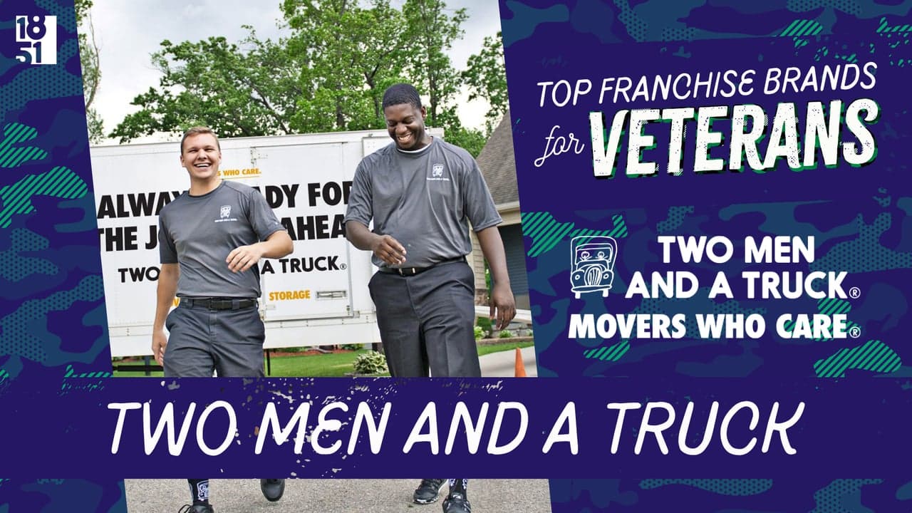 1851’s Top Franchise Brands for Veterans in 2026: TWO MEN AND A TRUCK® 1851’s Top Franchise Brands for Veterans in 2026: TWO MEN AND A TRUCK®