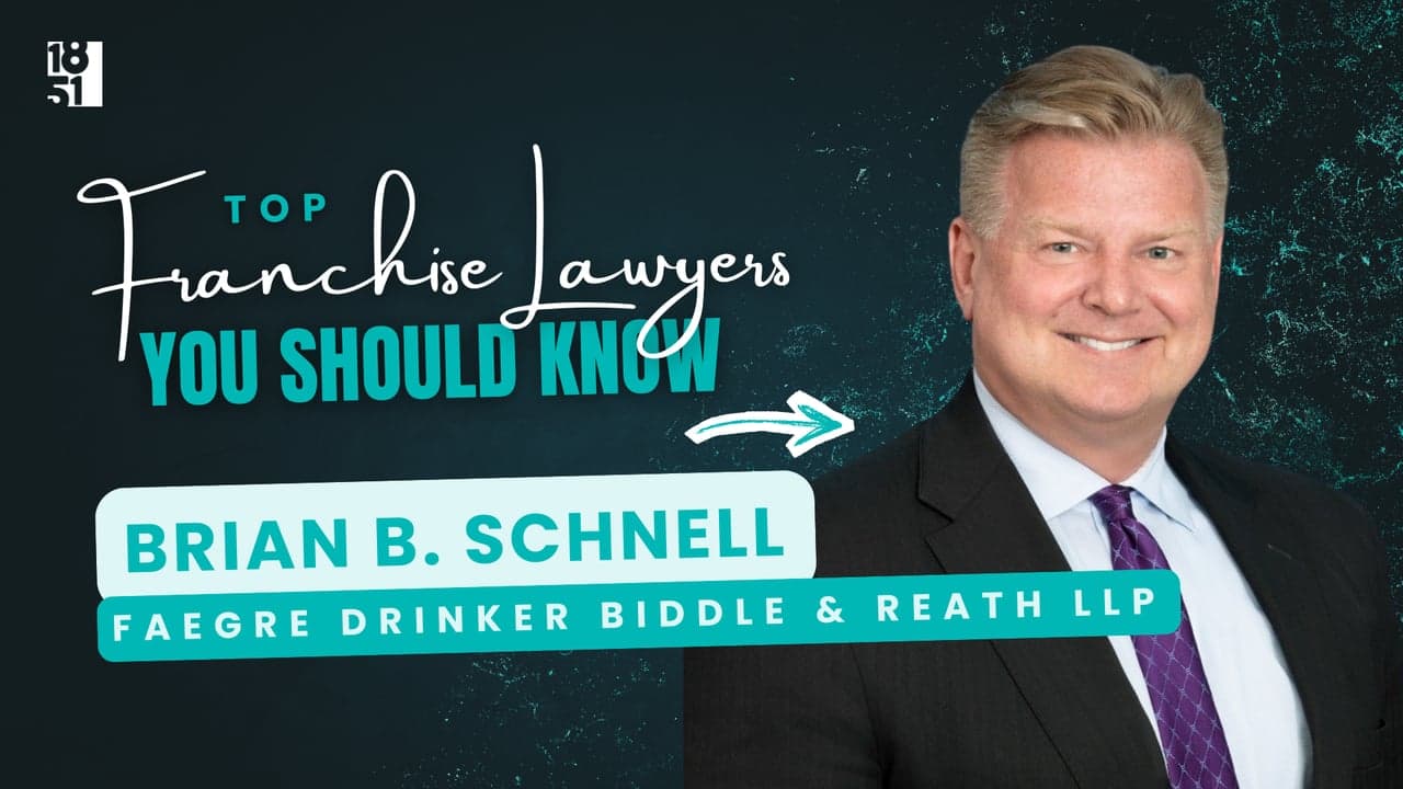 2026 Top Franchise Lawyers You Should Know: Brian B. Schnell 2026 Top Franchise Lawyers You Should Know: Brian B. Schnell — Faegre Drinker Biddle & Reath LLP
