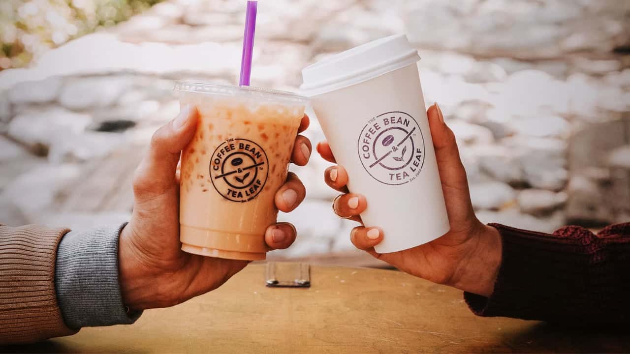 Why The Coffee Bean & Tea Leaf's Franchising Strategy Photo of The Coffee Bean & Tea Leaf iced and hot beverage