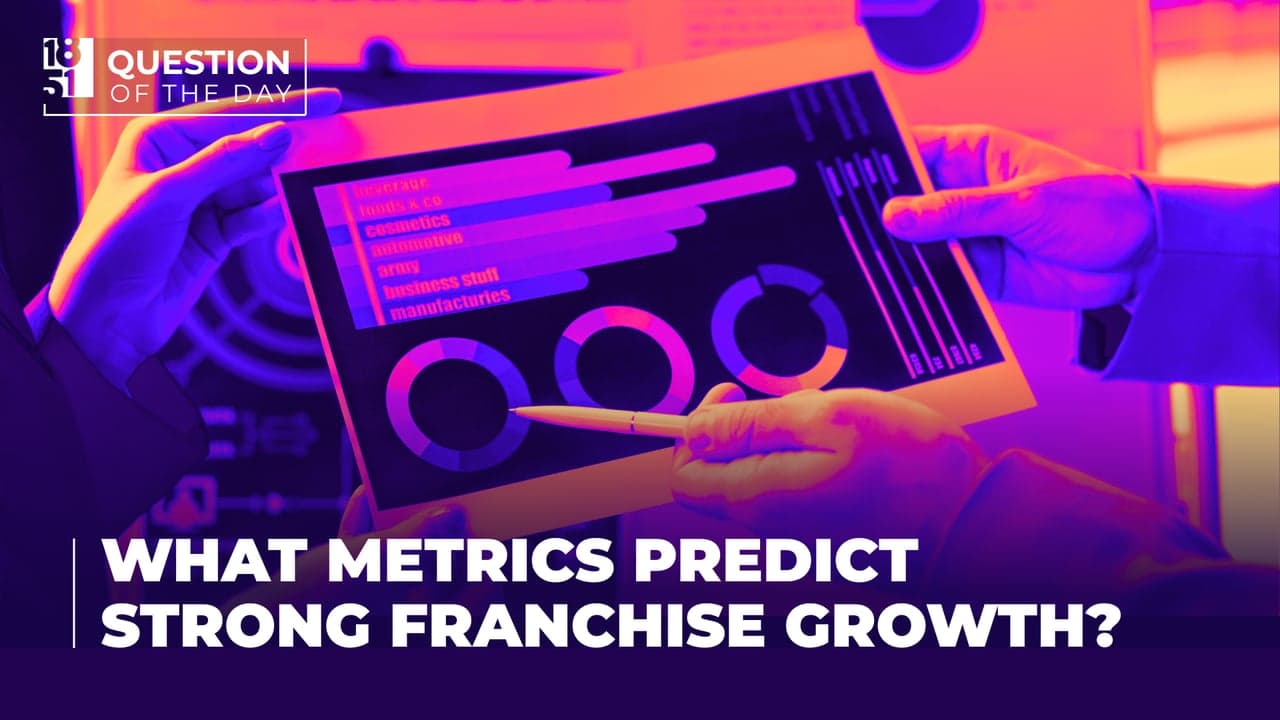 What Metrics Predict Strong Franchise Growth? A Guide for Franchisors What Metrics Predict Strong Franchise Growth? A Guide for Franchisors