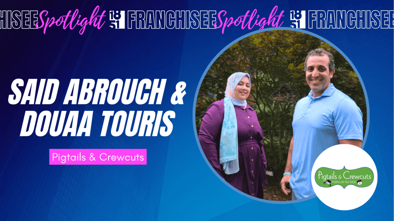 image of said abrouch and douaa touris franchise owner of pi image of said abrouch and douaa touris franchise owner of pigtails and crewcuts Snellville