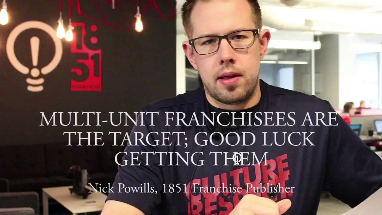Multi-Unit franchisees are the target; good luck getting them Multi-Unit franchisees are the target; good luck getting them