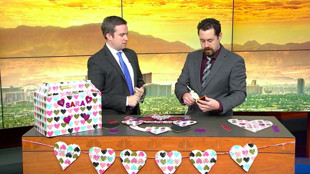 KSNV- Las Vegas, Nevada: Using TWO MEN AND A TRUCK® Boxes to Create DIY Valentine's Day Crafts KSNV- Las Vegas, Nevada: Using TWO MEN AND A TRUCK® Boxes to Create DIY Valentine's Day Crafts