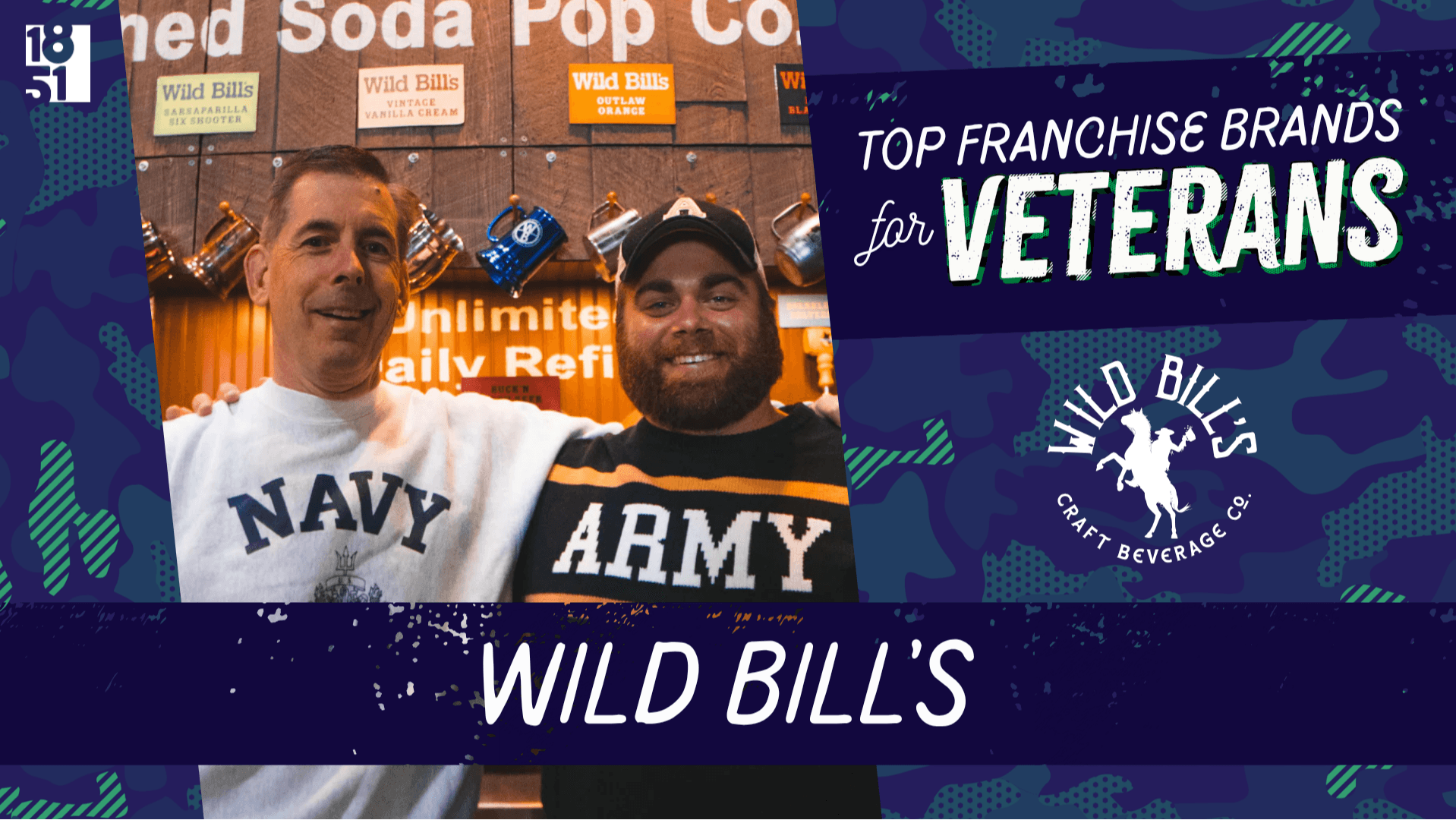 Top Franchise Brands for Veterans: Wild Bill’s Craft Beverage Co. Top Franchise Brands for Veterans: Wild Bill’s Craft Beverage Co.