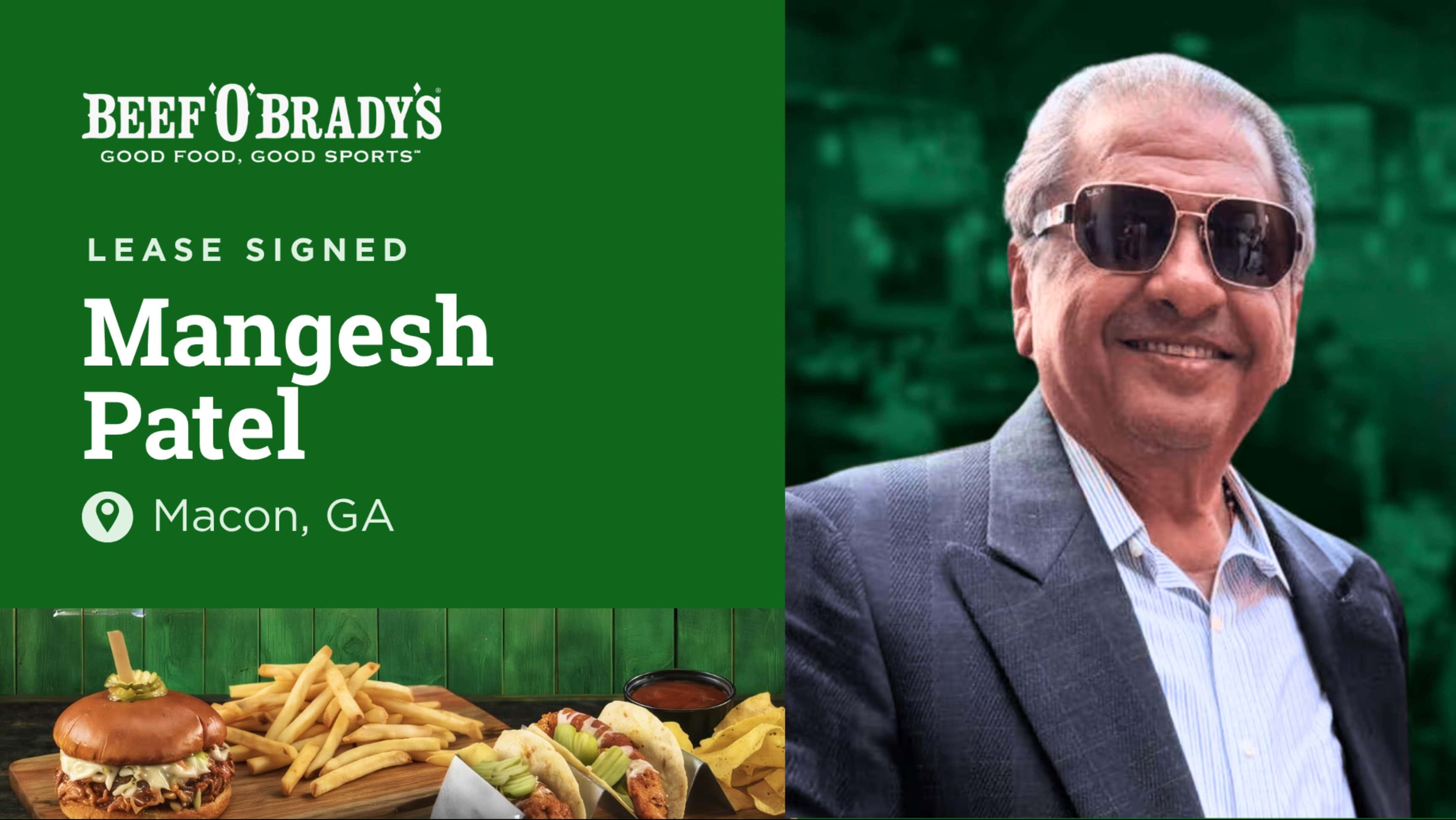 Beef 'O' Brady's Signs Lease for First Macon, Georgia Location image of beef o brady's Macon, Georgia franchise Location news