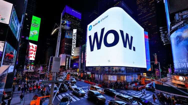 Twitter Takes Times Square With New Out-Of-Home Campaign Twitter Takes Times Square With New Out-Of-Home Campaign