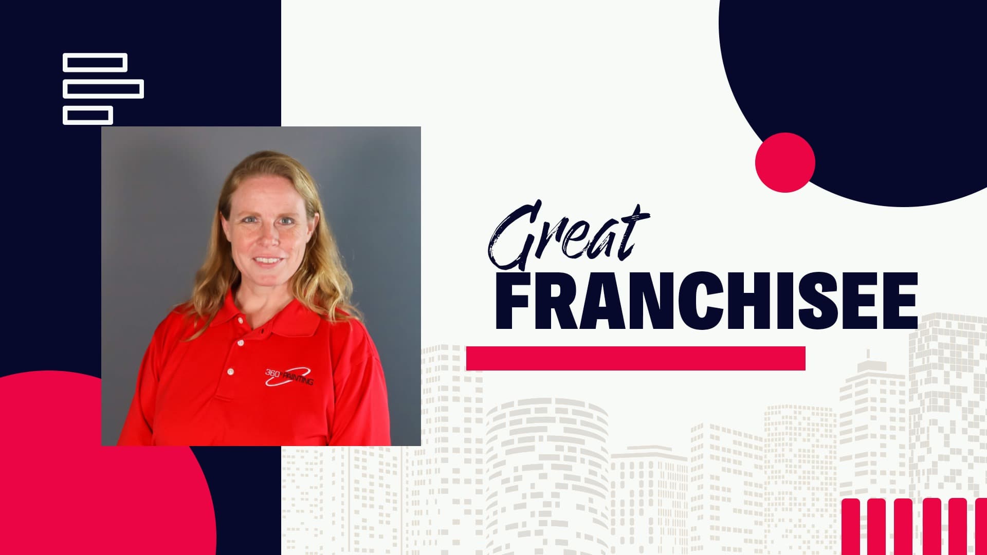 The Great Franchisee: Michelle Davison, 360° Painting, Texas The Great Franchisee: Michelle Davison, 360° Painting, Texas