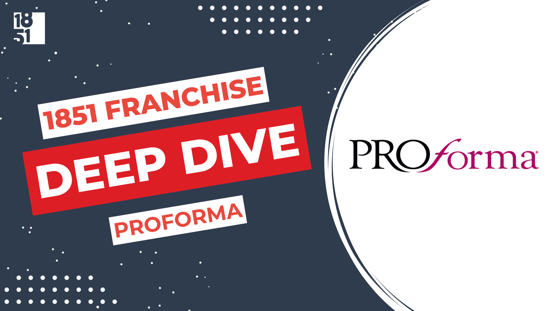 Franchise Deep Dive: Proforma Franchise Costs, Fees, Profit and Data Franchise Deep Dive: Proforma Franchise Costs, Fees, Profit and Data