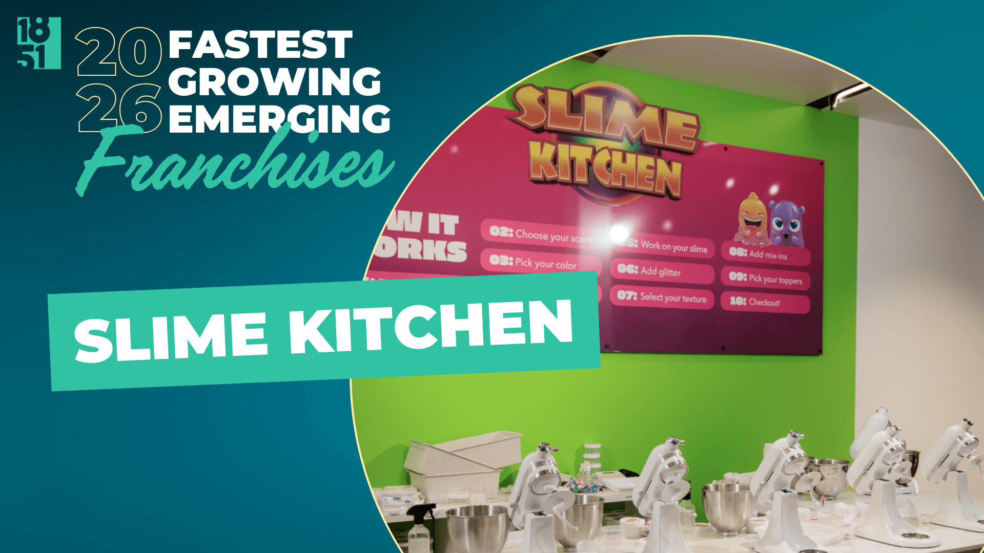 1851 Franchise’s Fastest Growing Emerging Franchises of 2026: Slime Kitchen 1851 Franchise’s Fastest Growing Emerging Franchises of 2026: Slime Kitchen