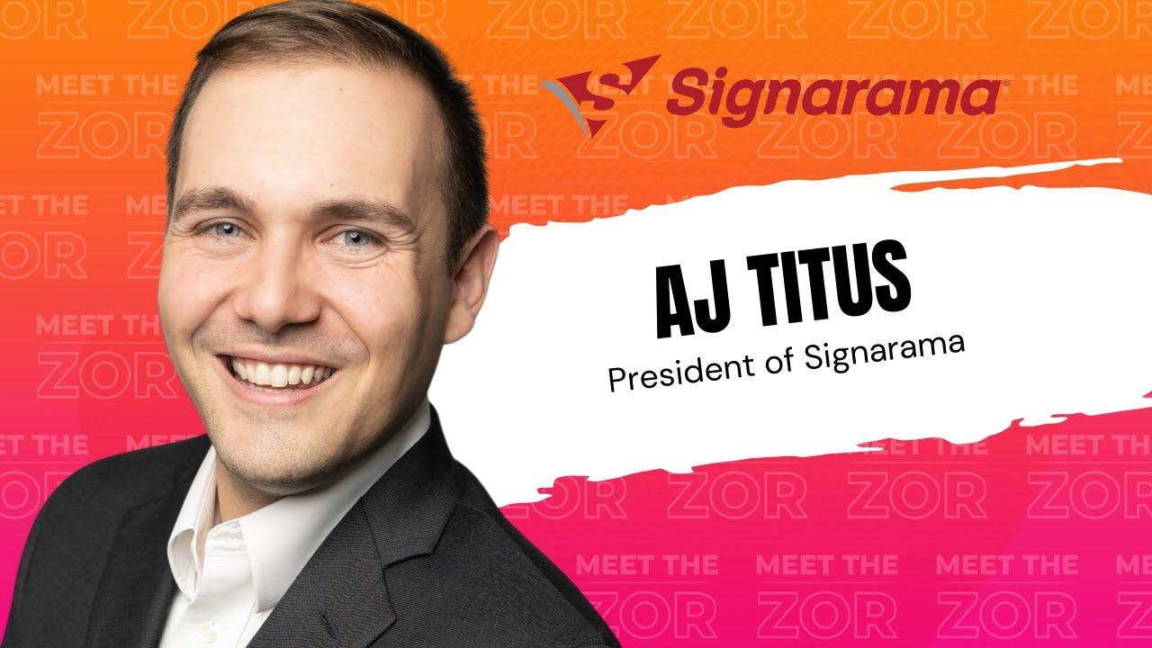 Signarama president shares about the franchisee's growth, support system, & signage industry potential.