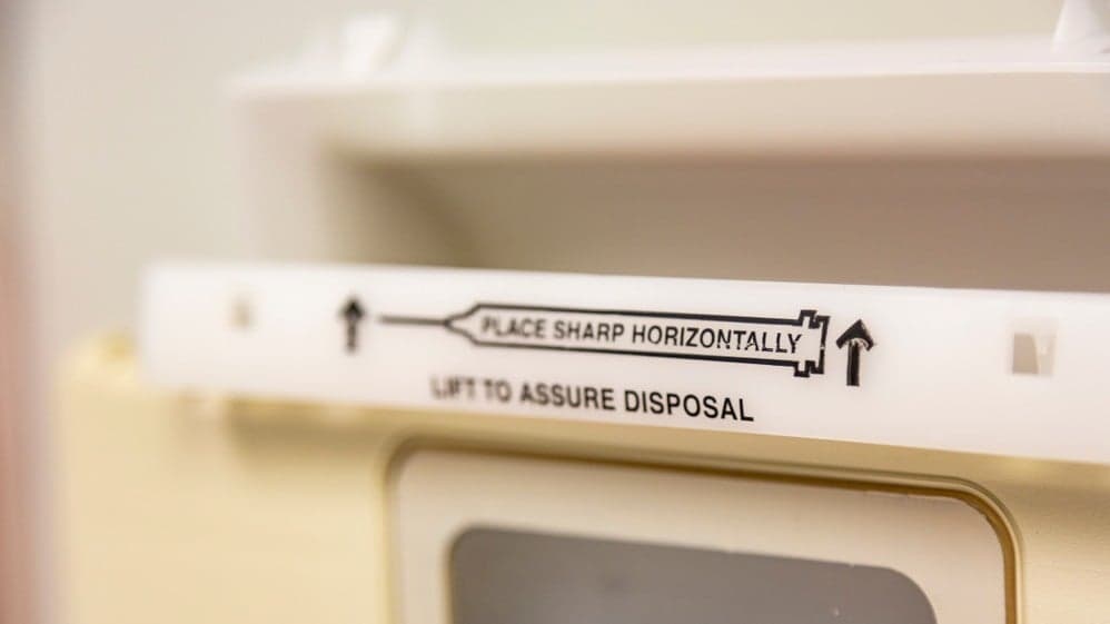 Staying Safe: Select Starbucks Locations Add Needle-Disposal Boxes to Bathrooms Staying Safe: Select Starbucks Locations Add Needle-Disposal Boxes to Bathrooms