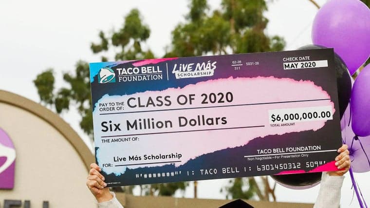 Who Needs Más Money For College? Taco Bell Is Giving Hungry Students $6 Million in Scholarship Funds. Who Needs Más Money For College? Taco Bell Is Giving Hungry Students $6 Million in Scholarship Funds.