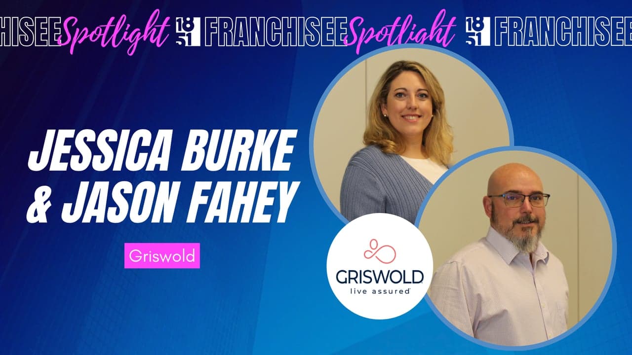 image of Jessica Burke and Jason Fahey meet the franchisee G image of Jessica Burke and Jason Fahey meet the franchisee Griswold live assured